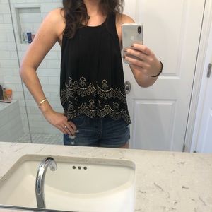 Free people open back tank top